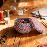 Blue and Purple Colorful Jar