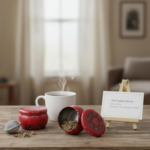 Red Tinplate Mini Container