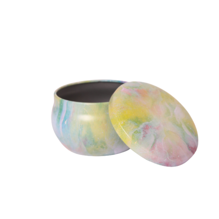 Marbled Colorful Jar