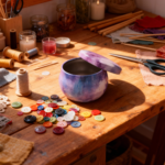 Colorful Purple Tinplate Mini Jar