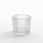 Clear Crystal Glass Candle Jar Without Lid