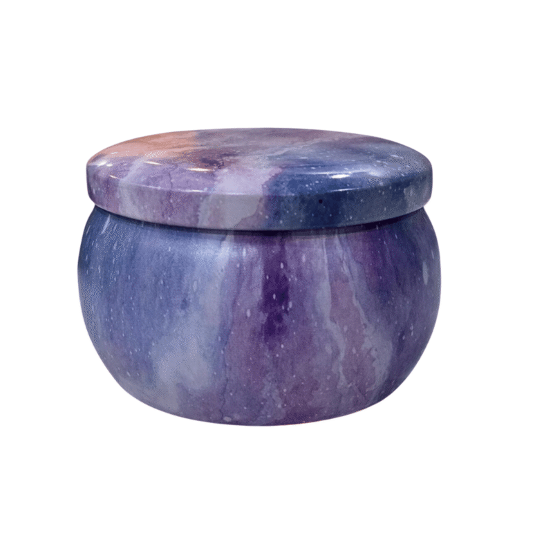 Purple Tinplate Storage Containers with Lids