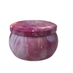 Pink Tinplate Storage Container with Lid