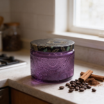 Purple Glass Container