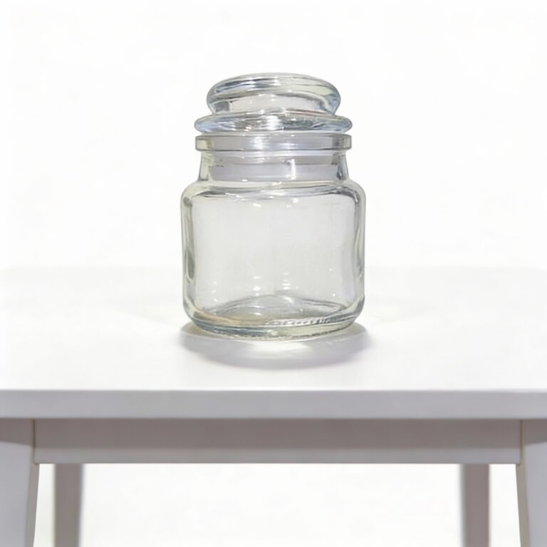 Clear Glass Storage Jars with Lids,8x5,100g