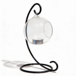 Wrought Iron Hanging Glass Holder
