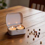 White Tinplate Storage Jar 1.7×6 cm