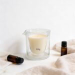 Transparent Glass Massage Candle Container – 100g Capacity