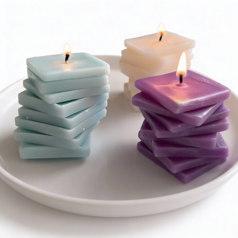 Stacked Square Silicone Mold for Candle & Soap Making. Modern Geometric Design