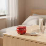 Red Mandala Metal Storage Tin 7.5 × 5 cm for Candles & Accessories – 100g