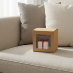 Cartoon Gift Box with Transparent Window – 10×10×10 cm Decorative Packaging Box