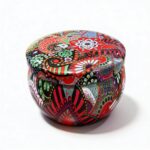Multicolor Mandala Metal Storage Tin 7.5 × 5 cm for Candles & Accessories – 100g