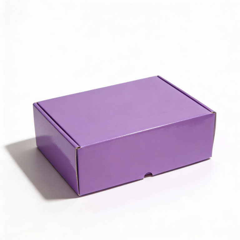 Purple Cartoon Storage Box – 25 × 25 cm Durable Organizer for Toys, Gifts & Accessories