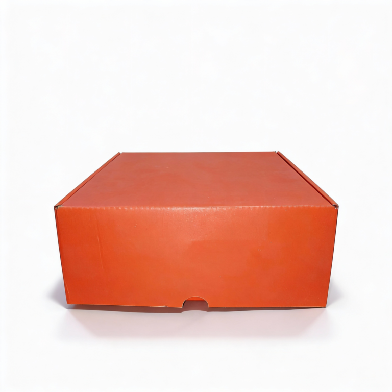 Orange Storage Box – 20 × 20 cm