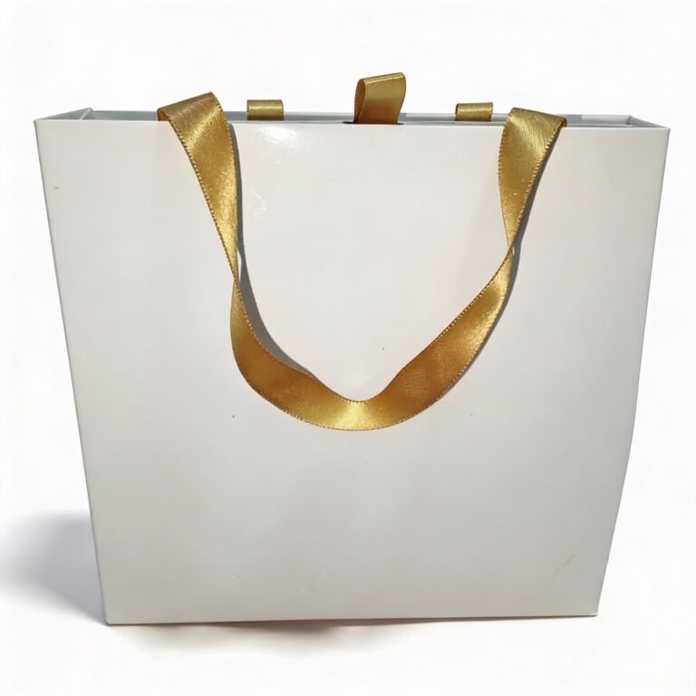 Premium Gift Bag with Gold Handles – Elegant 4×18×18 cm