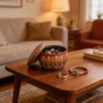 Multi-Color Mandala Metal Storage Tin 5 × 7.5 cm – 100g Capacity