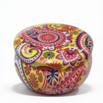 Yellow Mandala Metal Storage Tin with Colorful Design for Candles & Accessories (100g)