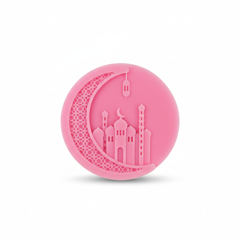 Mosque Shape Circular Silicone Mold – Islamic Candle & Soap Mold for DIY Wax and Soap Making