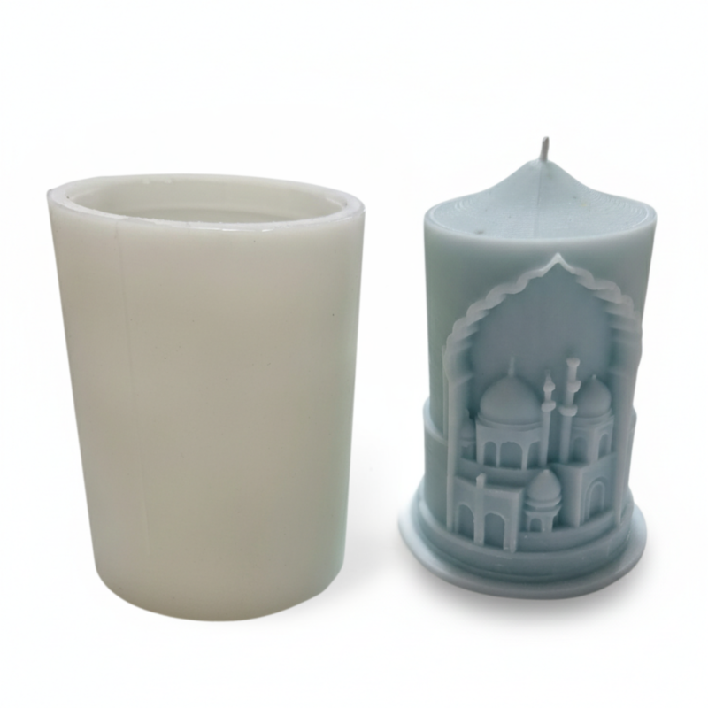 Ramadan Cylinder Silicone Mold for Candle & Soap Making